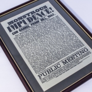 Monsterous Imprudence Notice Framed